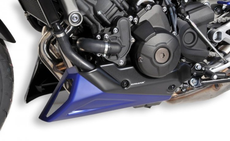 MT 09/FZ 9 2014/2015 YAMAHA Kryty motoru stbrn metalza anthracit (tech graphite pour moto race blu) - Kliknutm na obrzek zavete